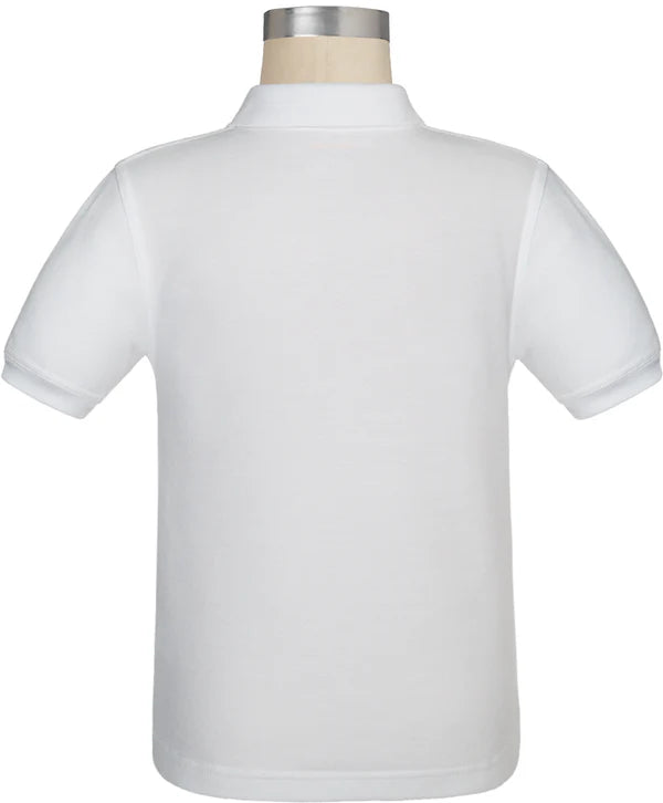 White Polo Pique Shirt Youth