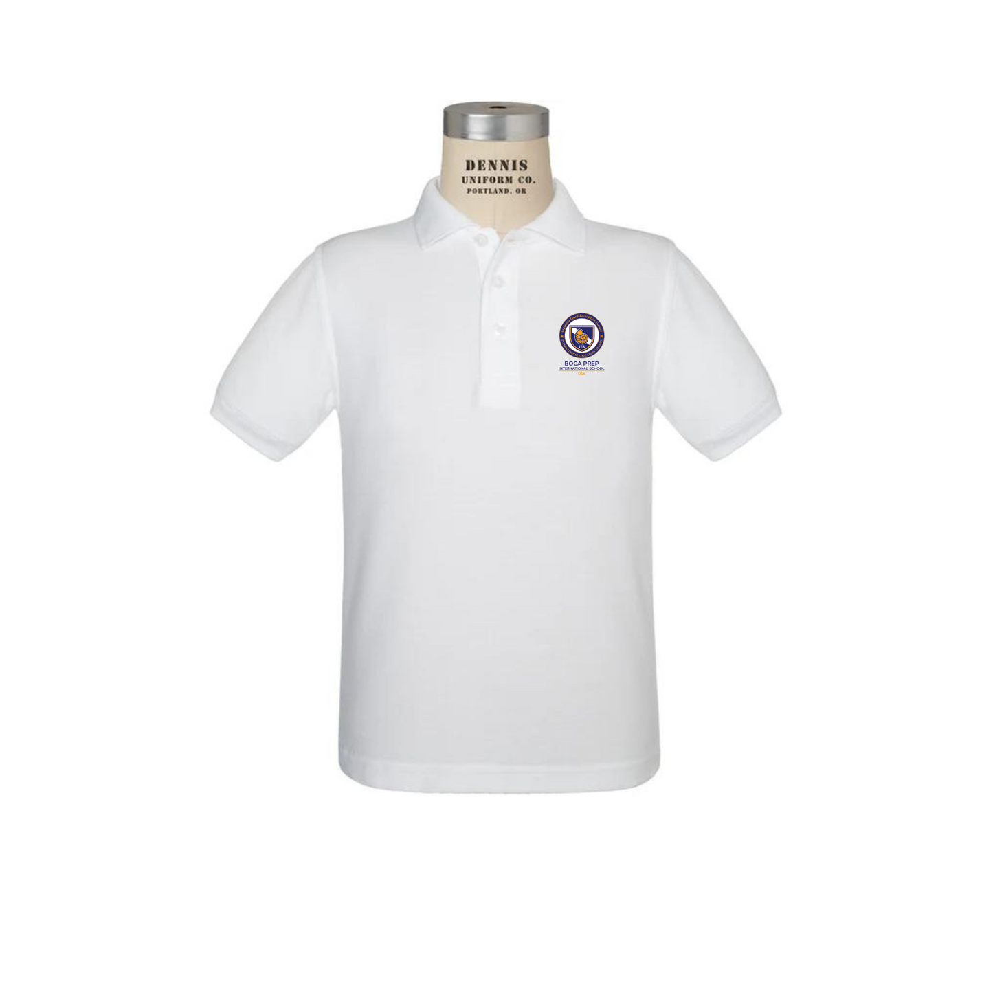 White Polo Pique Shirt Youth