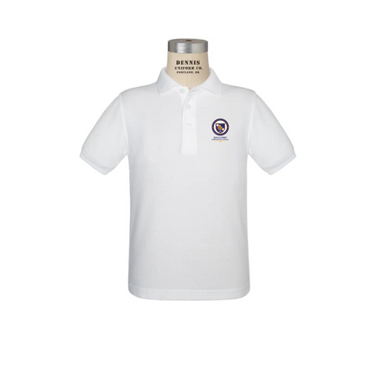 White Polo Pique Shirt Youth